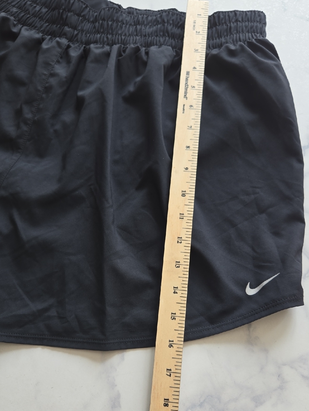 Nike Dri-FIT Womens Black High-Waist 3 Brief-Lined Shorts Workout Sport 2X NWOT - Picture 8 of 10